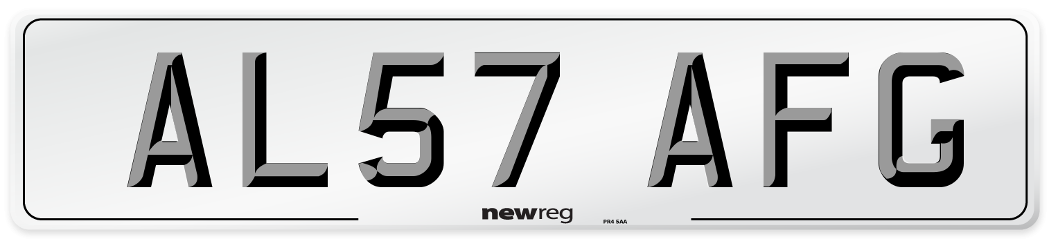 AL57 AFG Number Plate from New Reg